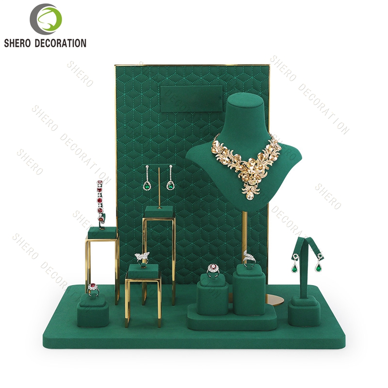 Premium Metal Jewelry Display Stand for Necklace, Earring  Bracelet Showcase jewelry stand display set