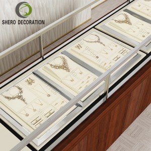 Microfiber Jewellery Cabinet Display Professional Jewelry Display Jewelry Display Stand Counter Window