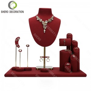 Wholesale Jewellery Display Stand Holder for Bracelet Ring Earring Bust Mannequin Props Packaging Jewelry Display Stand Set