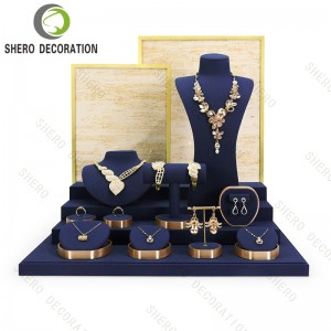 Microfiber Jewellery Cabinet Display Professional Jewelry Display Jewelry Display Stand Counter Window