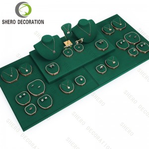 Luxury Design Set Jewelry Bust Display Stand with Earrings Stand for High End Jewelry Containers