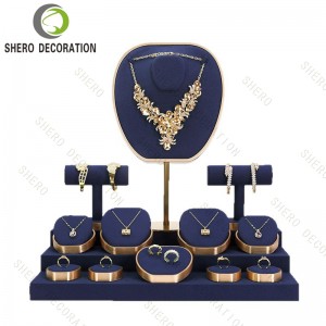Microfiber Jewellery Cabinet Display Professional Jewelry Display Jewelry Display Stand Counter Window