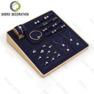 High End Tabletop Jewelry Display Holder jewelry Display Stand for Store Retail Jewelry Display Set for Necklaces Rings Earrings