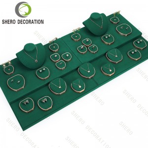 Luxury Design Set Jewelry Bust Display Stand with Earrings Stand for High End Jewelry Containers