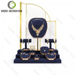 Microfiber Jewellery Cabinet Display Professional Jewelry Display Jewelry Display Stand Counter Window