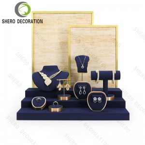 Microfiber Jewellery Cabinet Display Professional Jewelry Display Jewelry Display Stand Counter Window