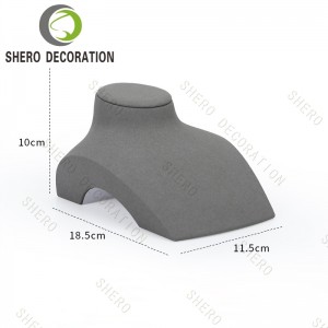 [Copy] Light Luxury Microfibier Handmade Velvet Jewellery Display Props Custom Jewelry Display Stand Set for Store