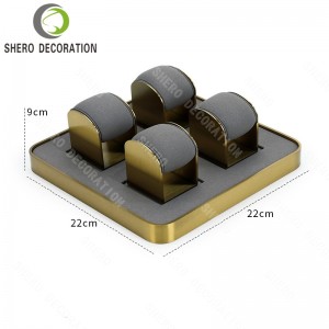 High End Luxury Jewelry Display Stand Set Custom logo for Ring Earring Bracelet Necklace Holder Stand
