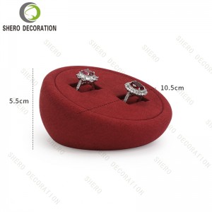 Custom Jewelry Display Set Luxury Velvet Necklace Ring Earring Stand Countertop Boutique Wholesale