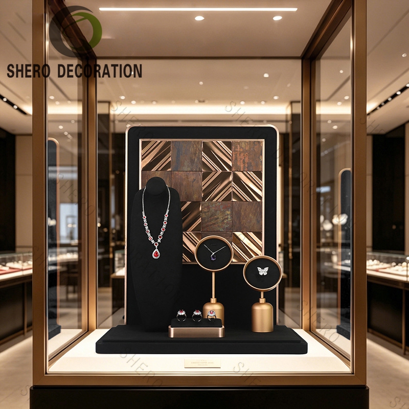 High Quality Jewelry Display Stand Mannequin Bust for Luxury Retail Window Watch Necklace Earrings Rings