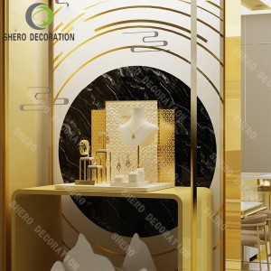 Custom Ring Jewelry Packaging Display Stand Tray Earring Necklace Bust Prop Luxury Jewelry Display Stand Set