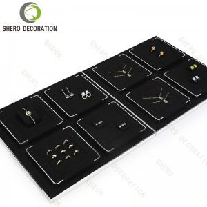Fashion Necklace Jewelry Display Stand Props Rings Earrings Jewelry Display Stand Sets Luxury Jewelry Display Stand