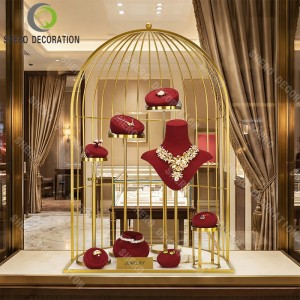 Premium Microfiber Jewelry Display Props Rack Jewelry Display Holder Set Stand Necklace Ring Earring Display Rack fine jewelry display set