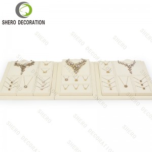 Custom Velvet Jewelry Display Props Set Necklace Bust Ring Tray Earring Holder Bracelet Stand Organizer for Jewelry Store
