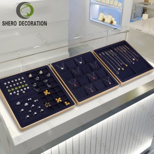 Luxury Design Set Jewelry Bust Display Stand with Earrings Stand for High End Jewelry Containers