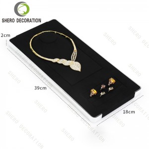 Fashion Necklace Jewelry Display Stand Props Rings Earrings Jewelry Display Stand Sets Luxury Jewelry Display Stand