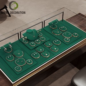 Luxury Design Set Jewelry Bust Display Stand with Earrings Stand for High End Jewelry Containers