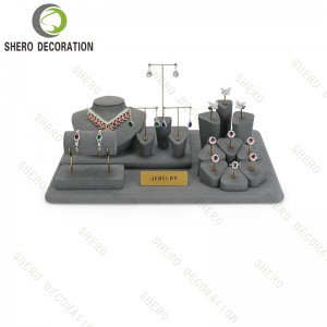 Custom Jewelry Display Stand Set Jewellery Organizer Props for Jewelry Retail Display Cabinet