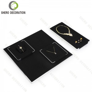 Fashion Necklace Jewelry Display Stand Props Rings Earrings Jewelry Display Stand Sets Luxury Jewelry Display Stand