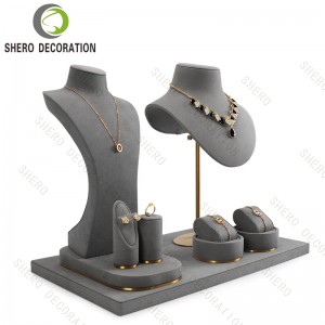 Wholesale Jewelry Display Stand Set Ring Earring Necklace Bracelet Pendant Display Stand Custom Logo
