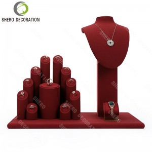 Wholesale Jewellery Display Stand Holder for Bracelet Ring Earring Bust Mannequin Props Packaging Jewelry Display Stand Set