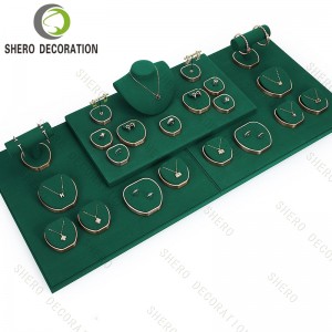 Customized Luxury Durable Jewlery Display Set Microfiber Jewlery Display Stands Jewelry Display Set Props for Store