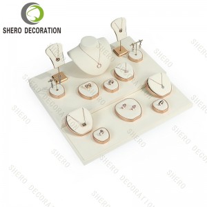 Modern Luxury Jewelry Display Stand Counter Showcase for Retail Store Made of MDF
