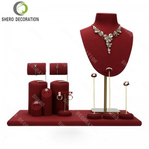 Wholesale Jewellery Display Stand Holder for Bracelet Ring Earring Bust Mannequin Props Packaging Jewelry Display Stand Set