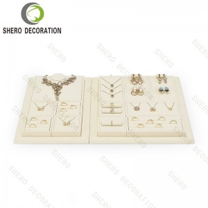 Custom Velvet Jewelry Display Props Set Necklace Bust Ring Tray Earring Holder Bracelet Stand Organizer for Jewelry Store