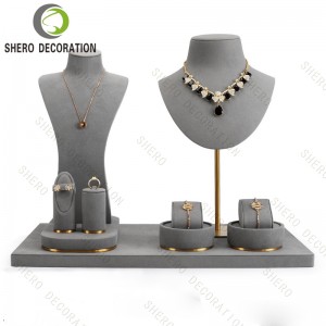 Wholesale Jewelry Display Stand Set Ring Earring Necklace Bracelet Pendant Display Stand Custom Logo