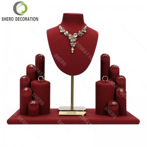 Wholesale Jewellery Display Stand Holder for Bracelet Ring Earring Bust Mannequin Props Packaging Jewelry Display Stand Set