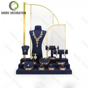 Microfiber Jewellery Cabinet Display Professional Jewelry Display Jewelry Display Stand Counter Window